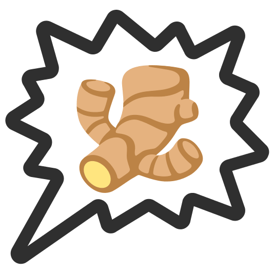 right anger bubble ginger root