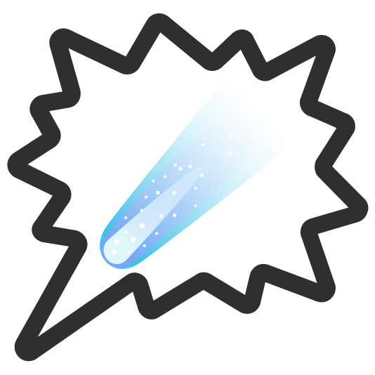 right anger bubble comet