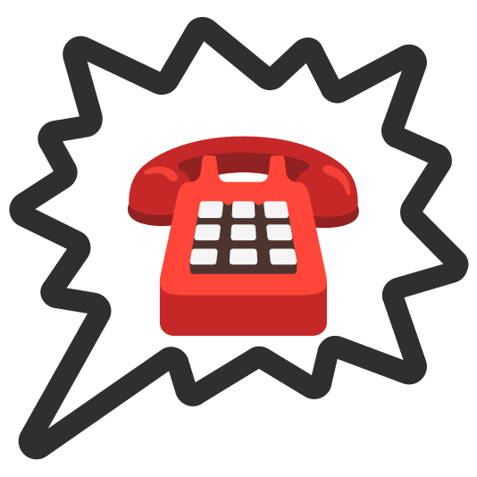 right anger bubble phone