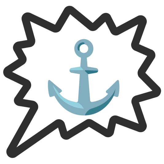 right anger bubble anchor