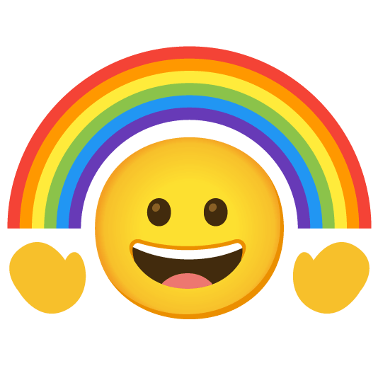 grinning rainbow