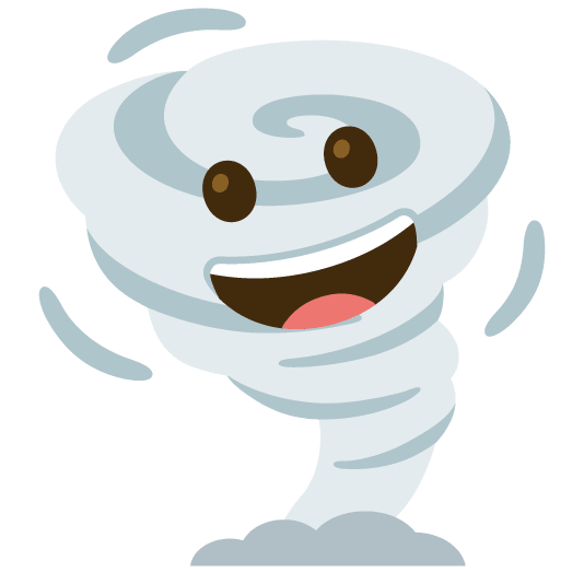 grinning tornado
