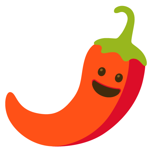 grinning hot pepper