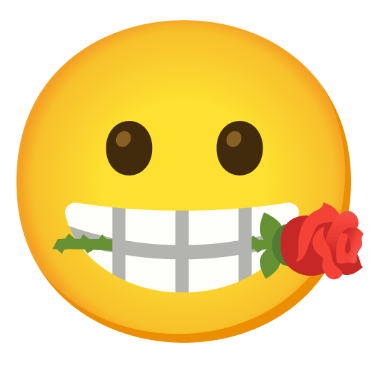 grinning rose