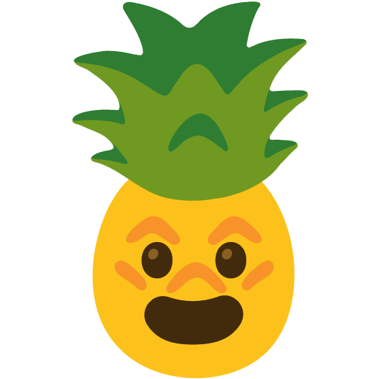 grinning pineapple