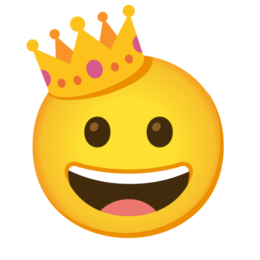 grinning crown