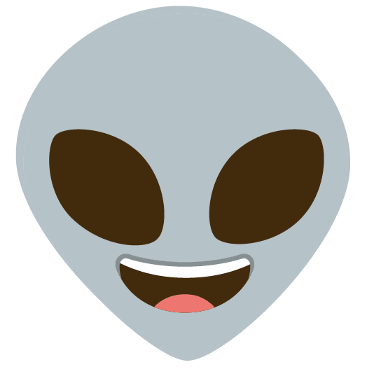 grinning alien