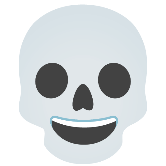 grinning skull