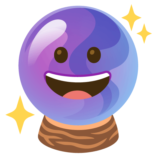 grinning crystal ball