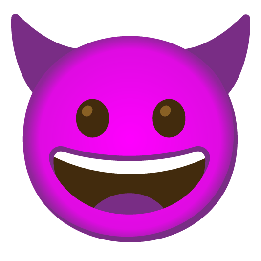 grinning smiling imp