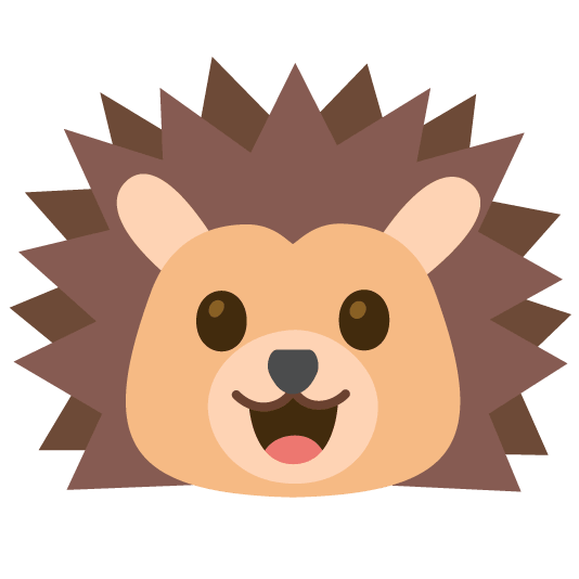grinning hedgehog
