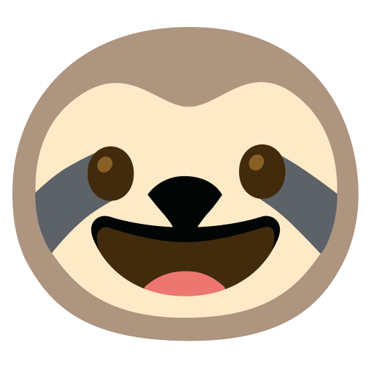 grinning sloth