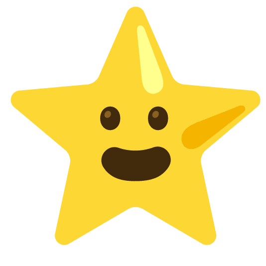 grinning star