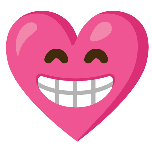 grin gift heart