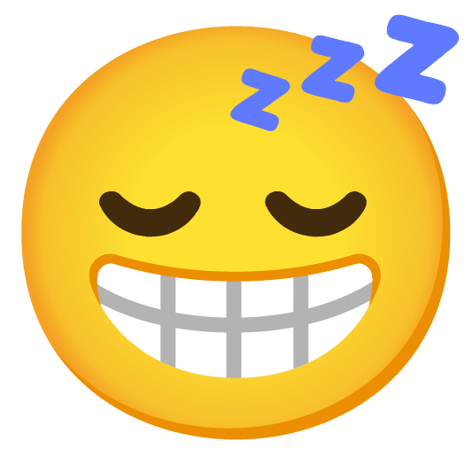 grin sleeping
