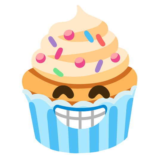 grin cupcake