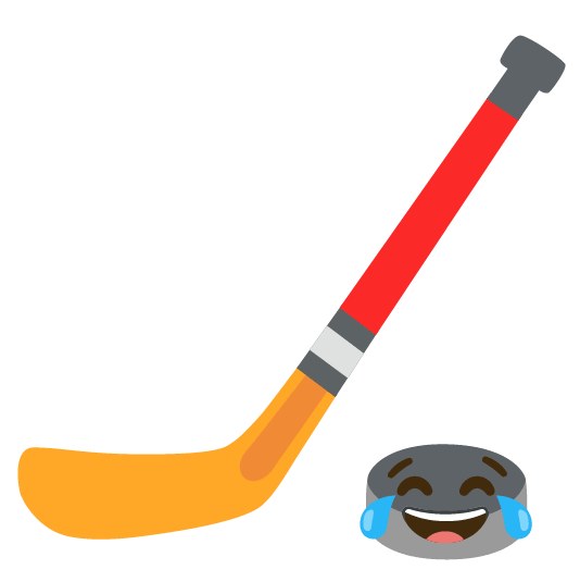 joy ice hockey stick and puck