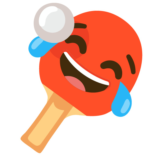 joy table tennis paddle and ball