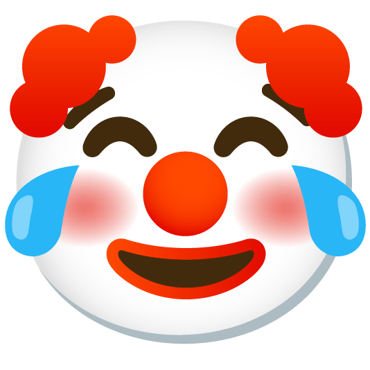 joy clown face