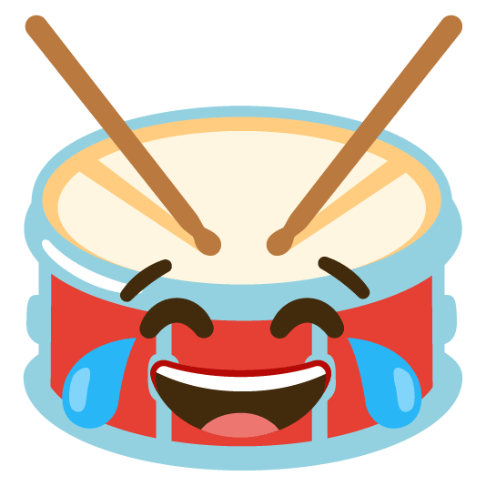 joy drum with drumsticks