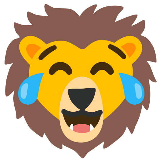 joy lion face