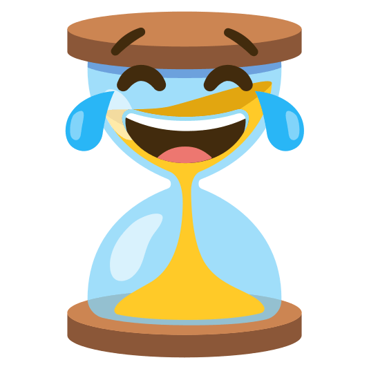 joy hourglass flowing sand