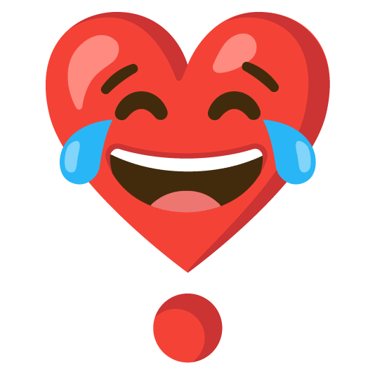 joy heavy heart exclamation mark ornament