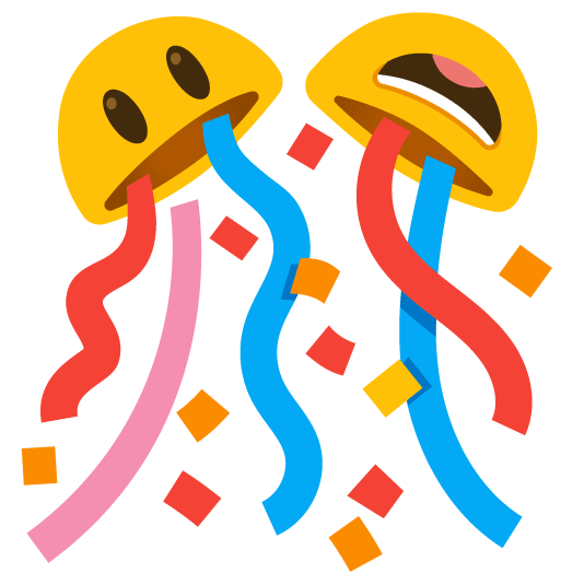 smiley confetti ball