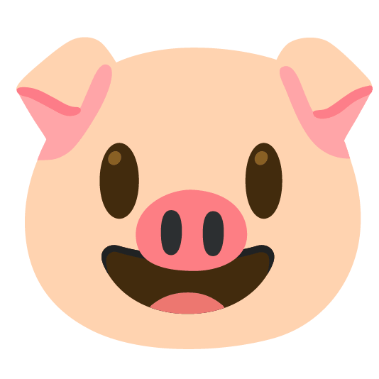 smiley pig