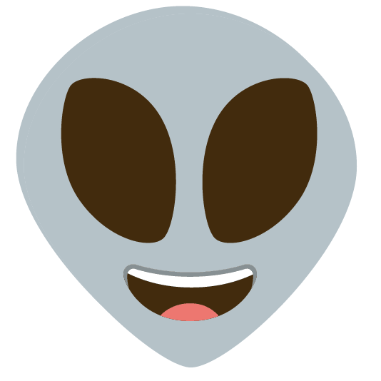 smiley alien
