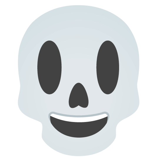 smiley skull