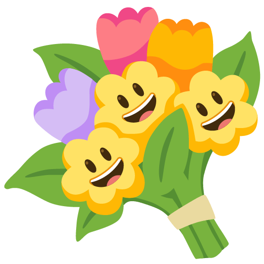 smiley bouquet