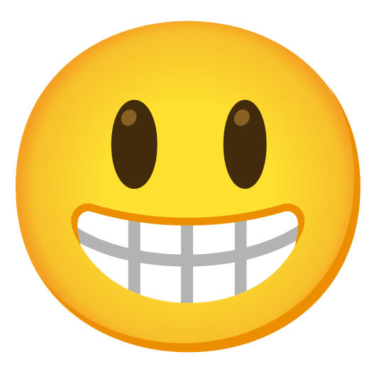 smiley grin