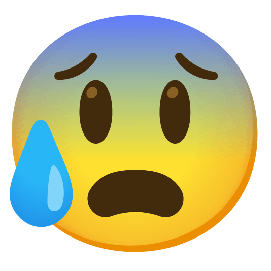 smiley cold sweat
