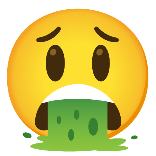 smiley face vomiting