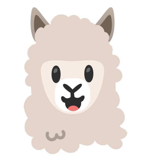 smiley llama