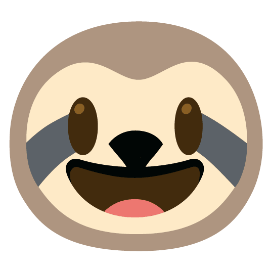 smiley sloth