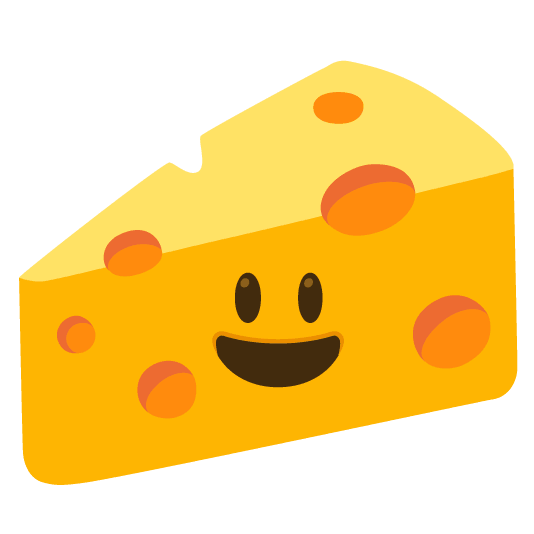 smiley cheese wedge