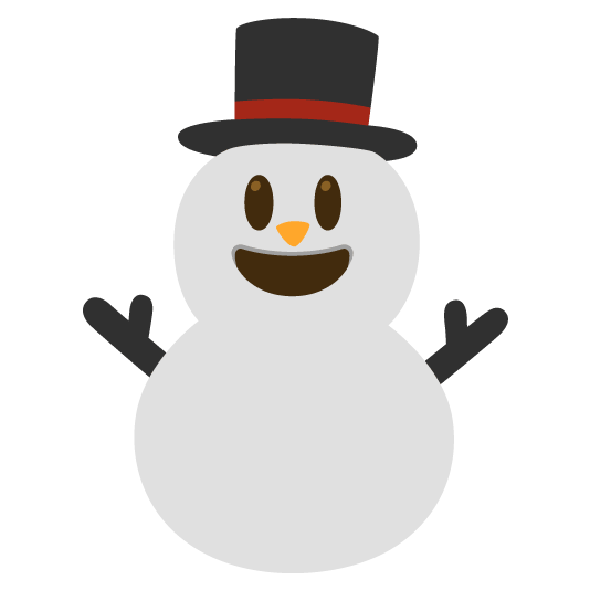 smiley snowman without snow