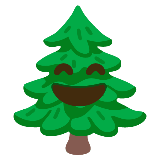 smile evergreen tree