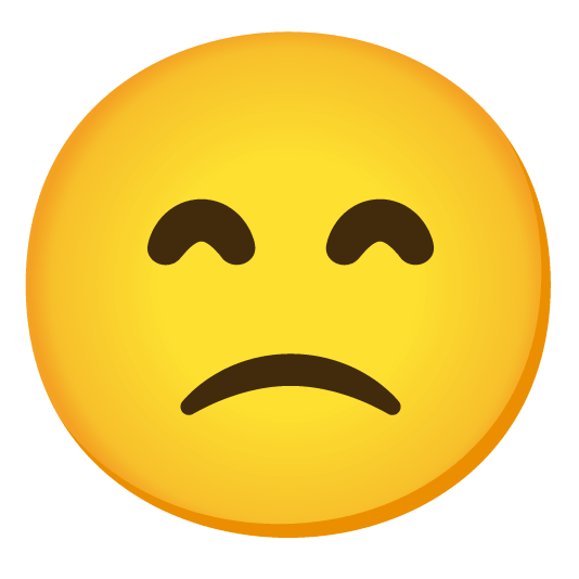 smile slightly frowning face