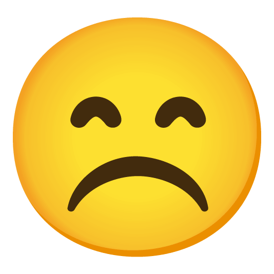 smile white frowning face