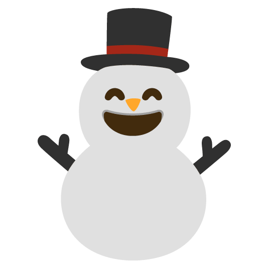 smile snowman without snow
