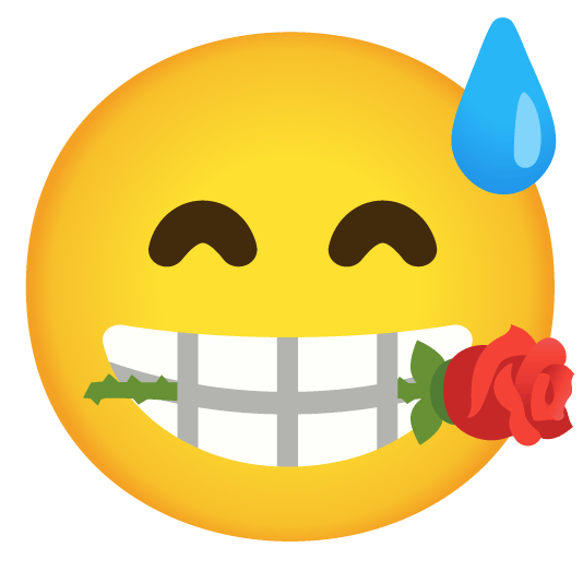 sweat smile rose