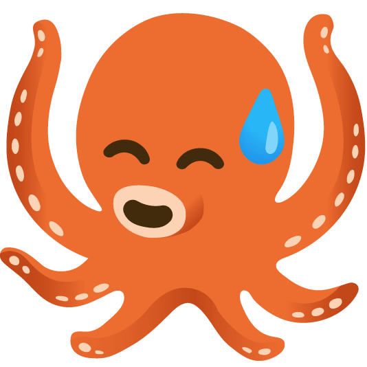 sweat smile octopus