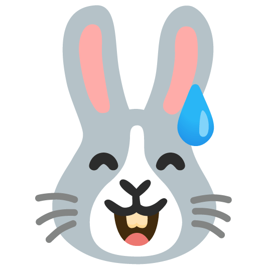 sweat smile rabbit