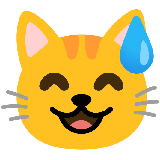 sweat smile cat