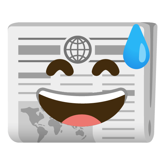 sweat smile newspaper