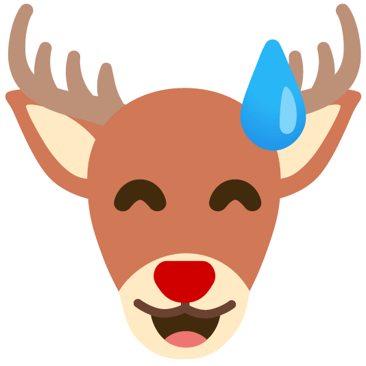sweat smile deer