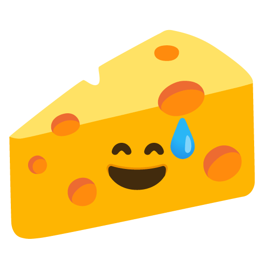 sweat smile cheese wedge
